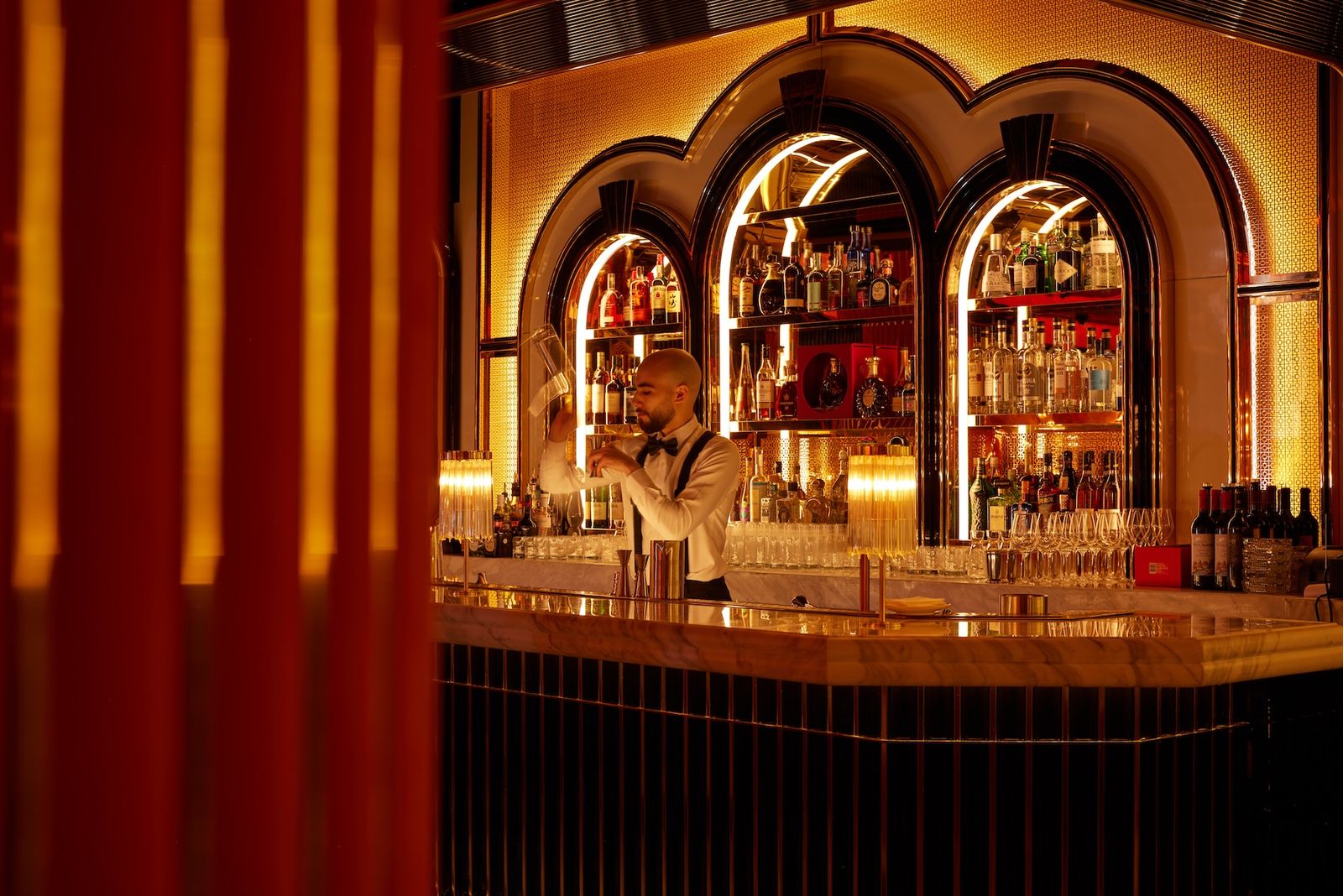 The Art Deco bar at Adaline Dubai